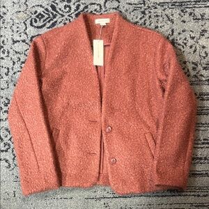 NWT Liz Claiborne Women's Rust Teddy Jacket | Size M T